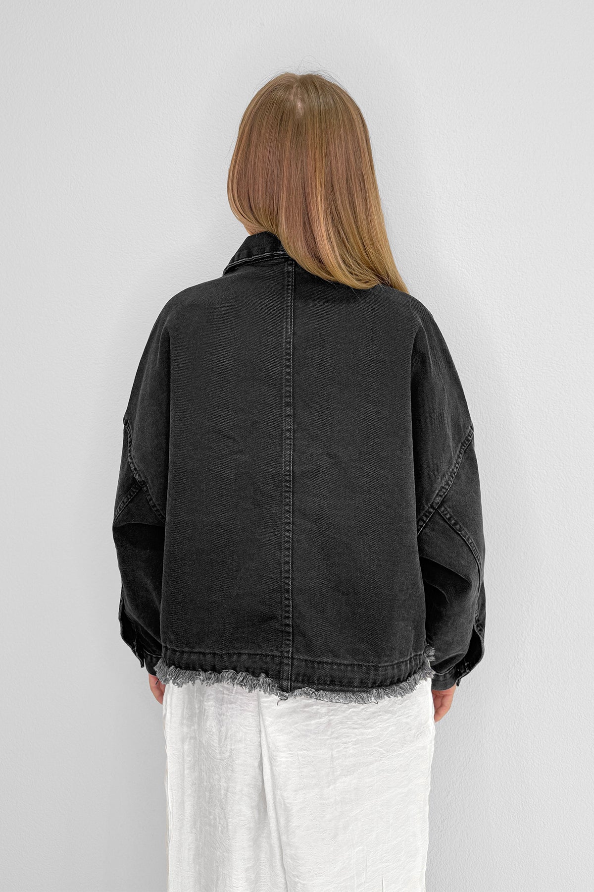 M1053 Bağlamalı Denim Ceket