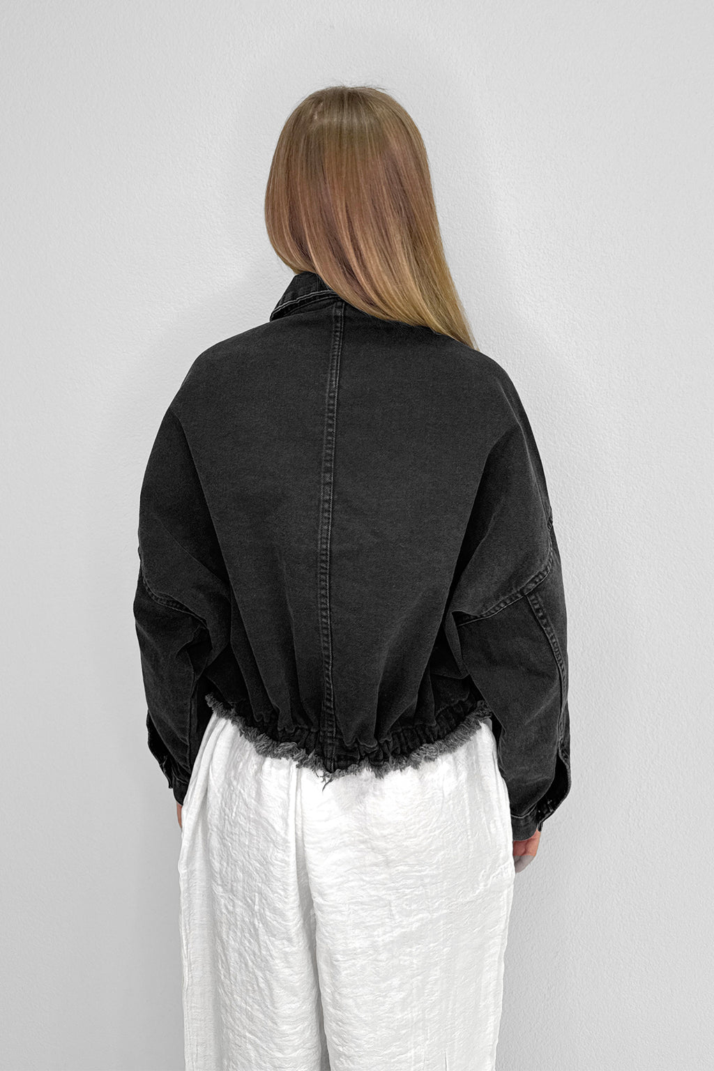M1053 Bağlamalı Denim Ceket
