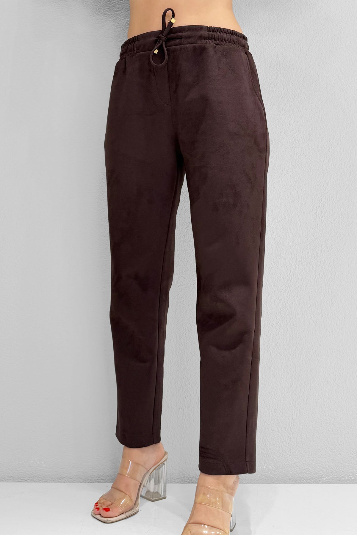 M2005 Kahverengi Süet Pantolon