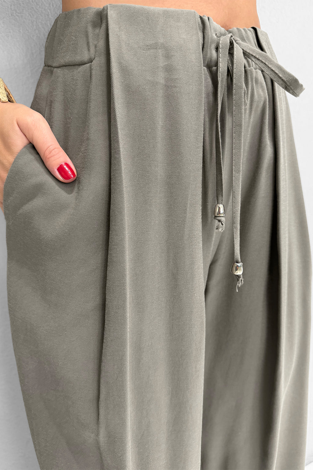 M2106 Bağcıklı Pantolon Haki