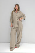 M2106 Bağcıklı Pantolon Bej