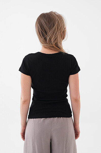 Renk: Siyah | Slim Fit T-Shirt