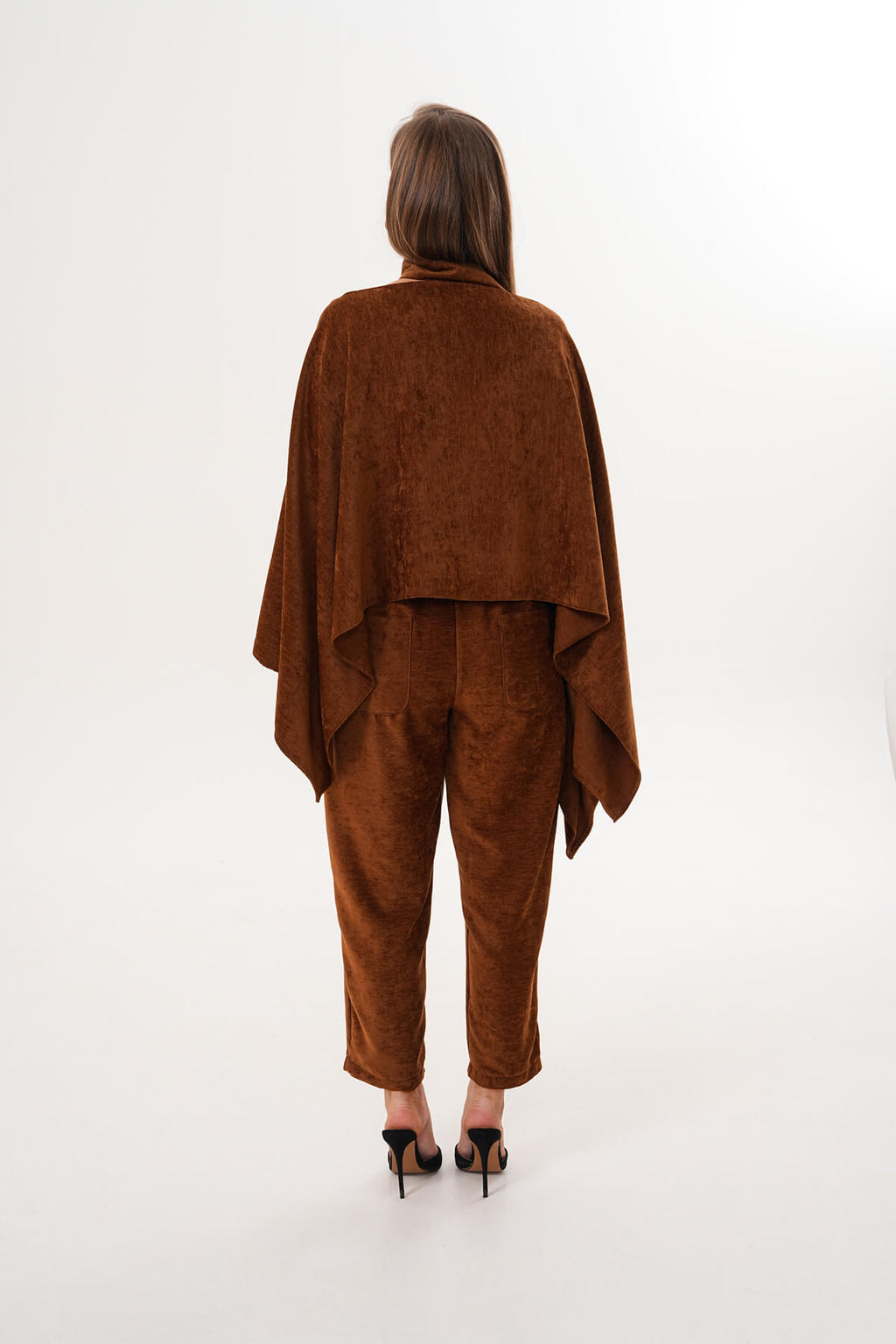 Renk: Camel | Şonil Panço Bluz