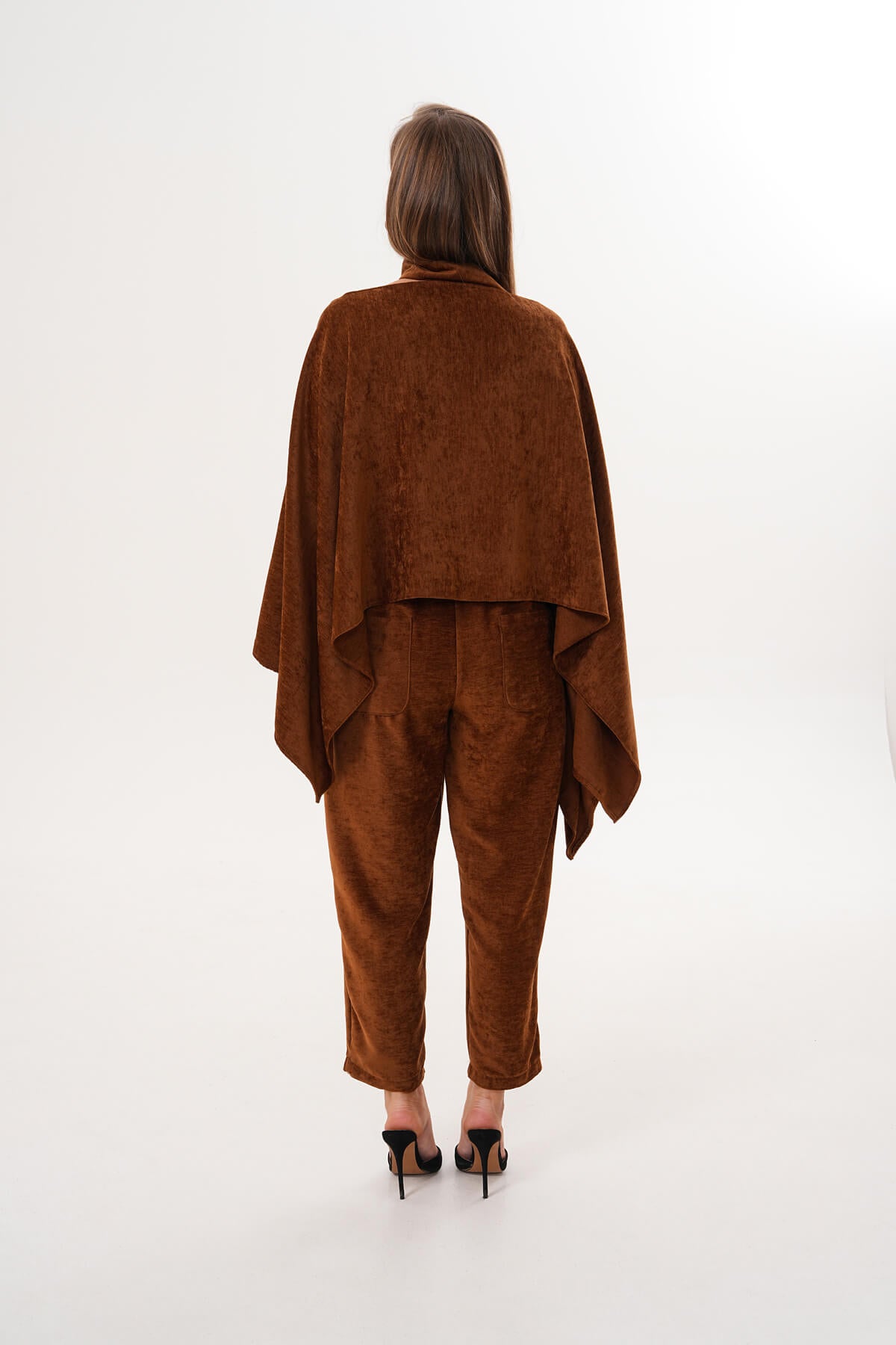 Renk: Camel | Şonil Panço Bluz