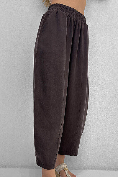 Renk: Kahverengi | Barrel Pantolon