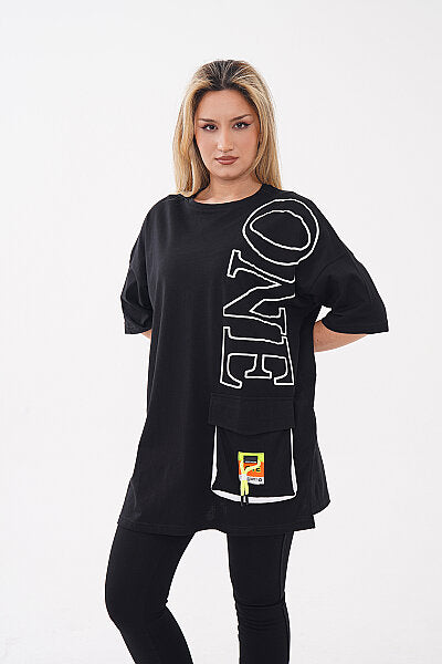 Renk: Siyah | Cepli Tshirt