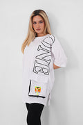 Renk: Beyaz | Cepli Tshirt