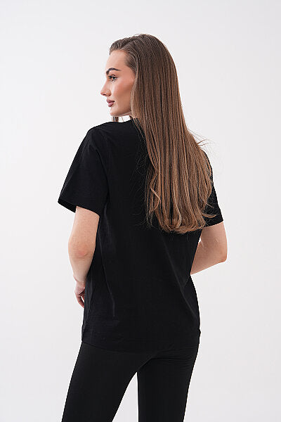 Renk: Siyah | Fature Baskılı Tshirt