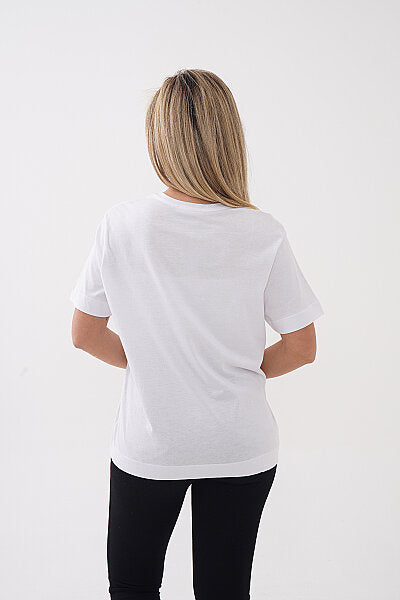 Renk: Beyaz | Fature Baskılı Tshirt
