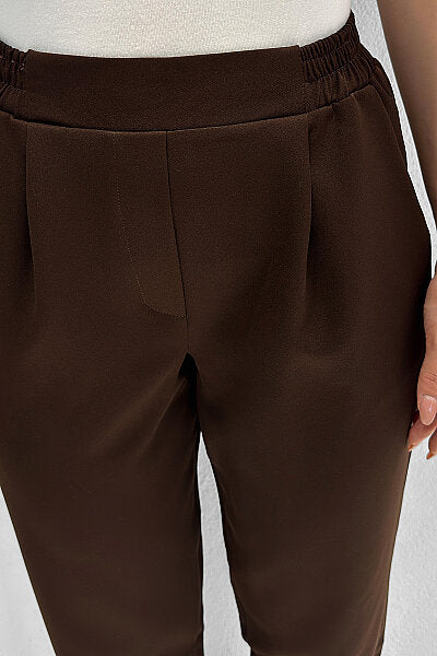 Renk: Kahverengi | Duble Paça Pantolon
