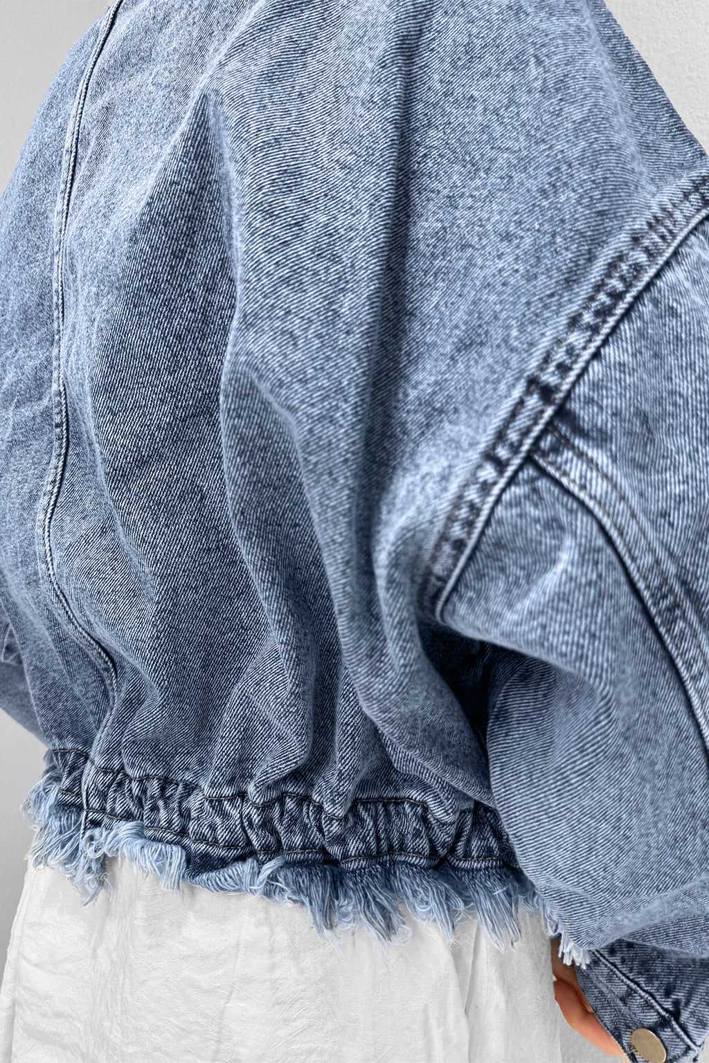 M1053 Bağlamalı Denim Ceket