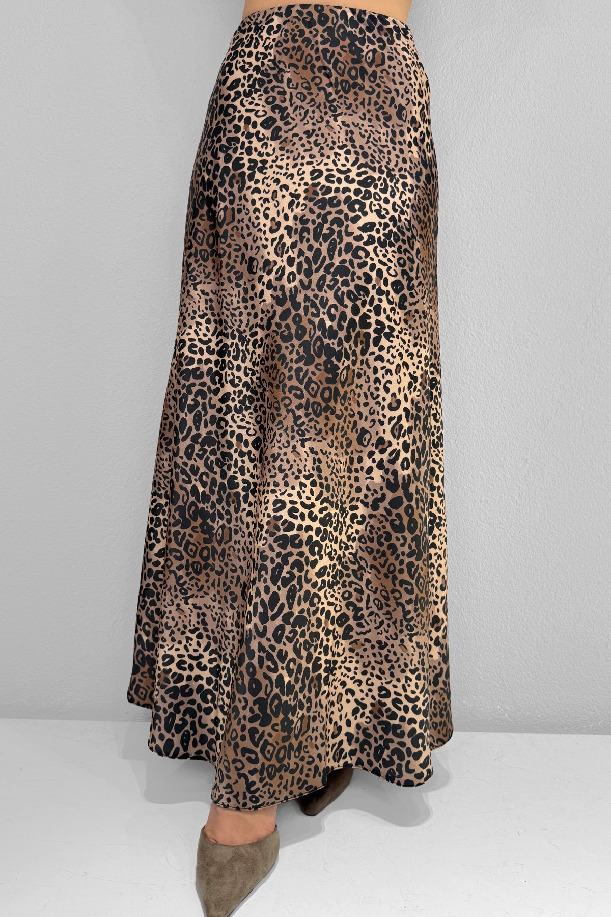 MDG 10378 Uzun Saten Etek Leopar
