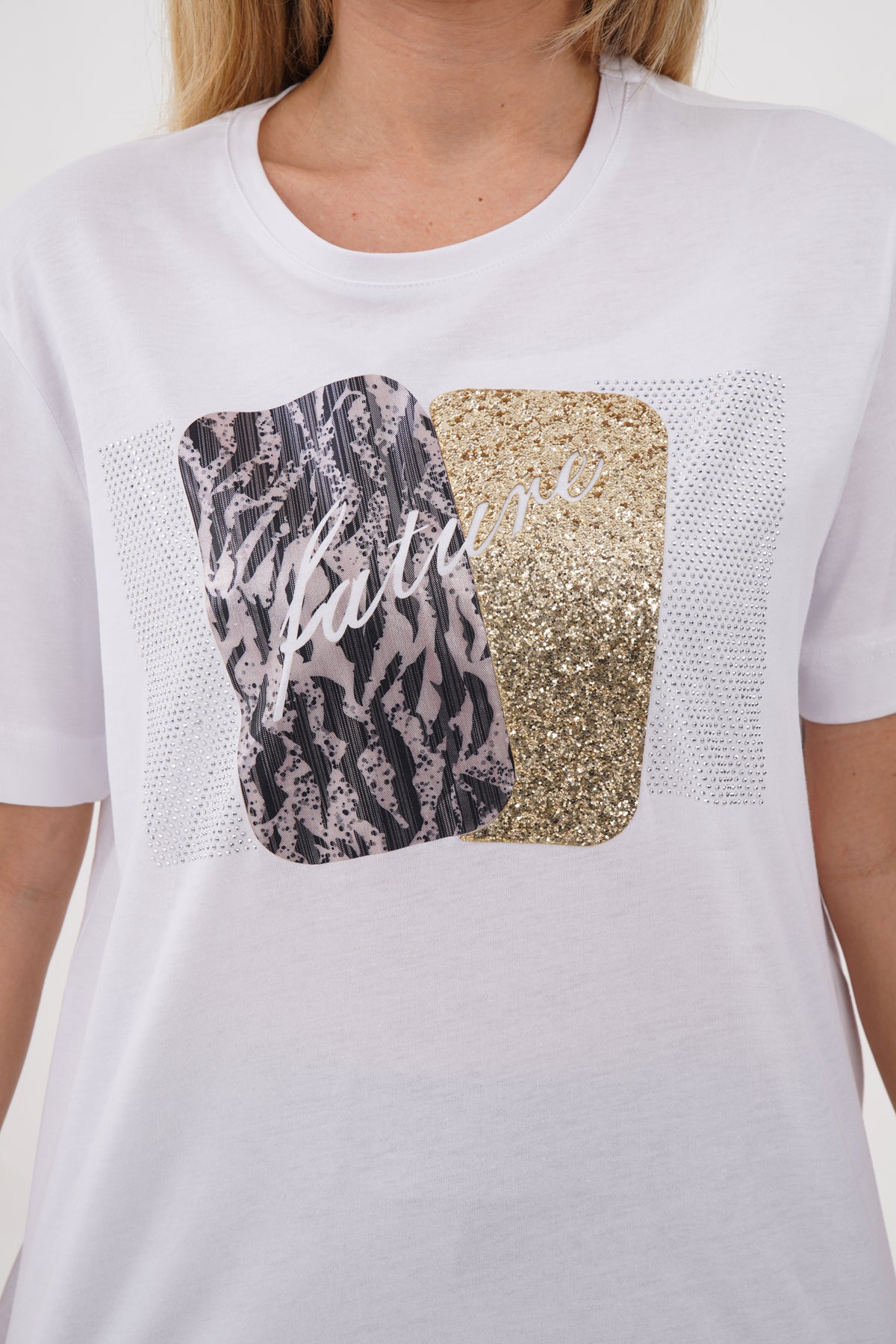 Renk: Beyaz | Fature Baskılı Tshirt