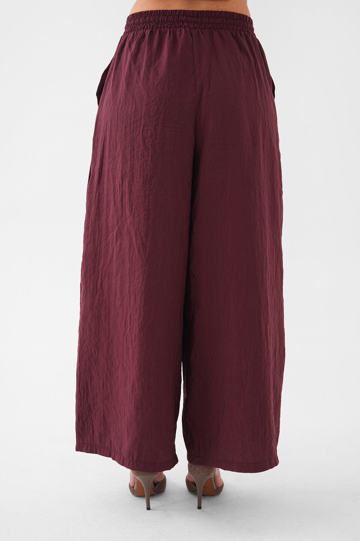Renk: Bordo | Bol Paça Pantolon