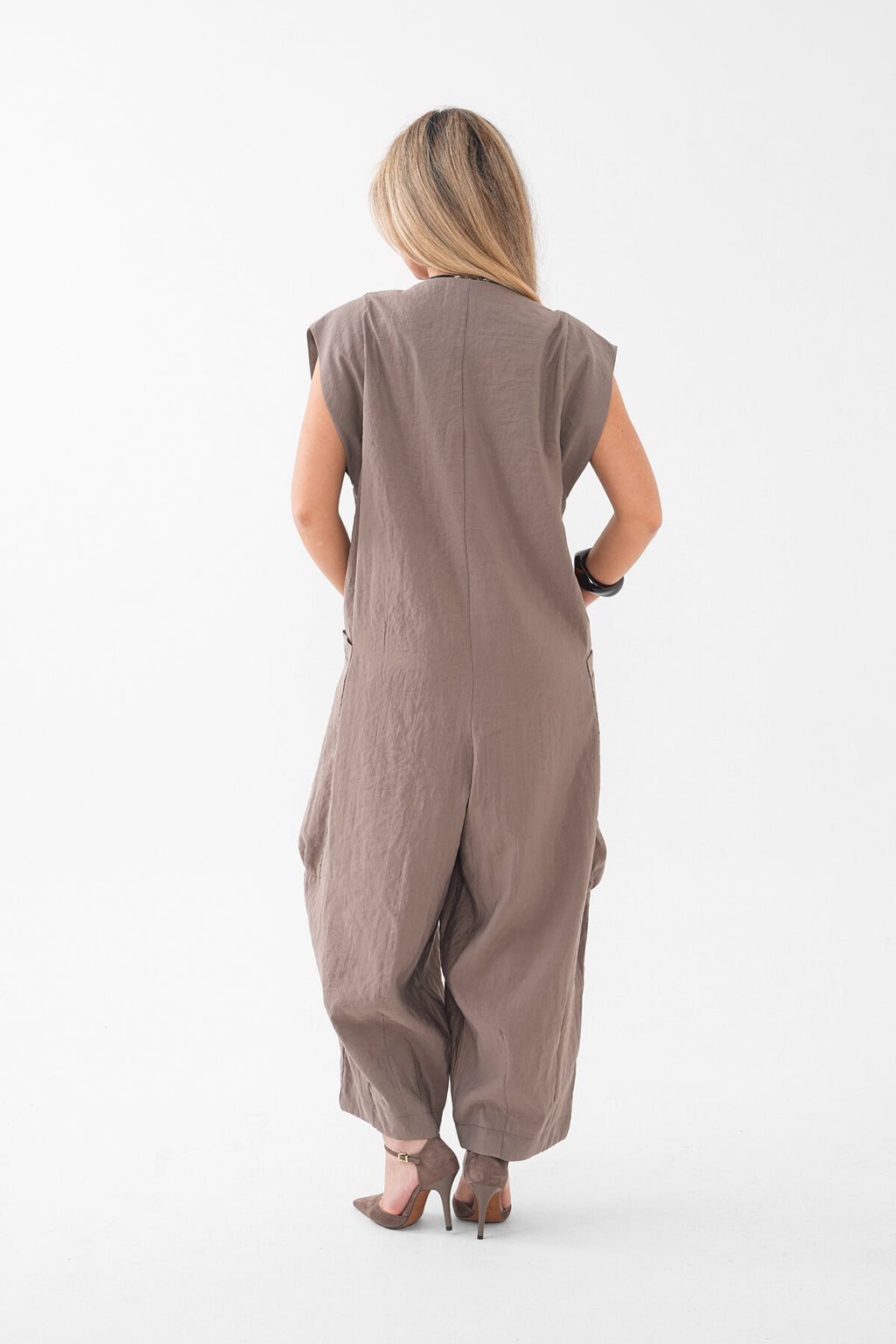 Renk: Vizon | Oversize Kolsuz Tulum