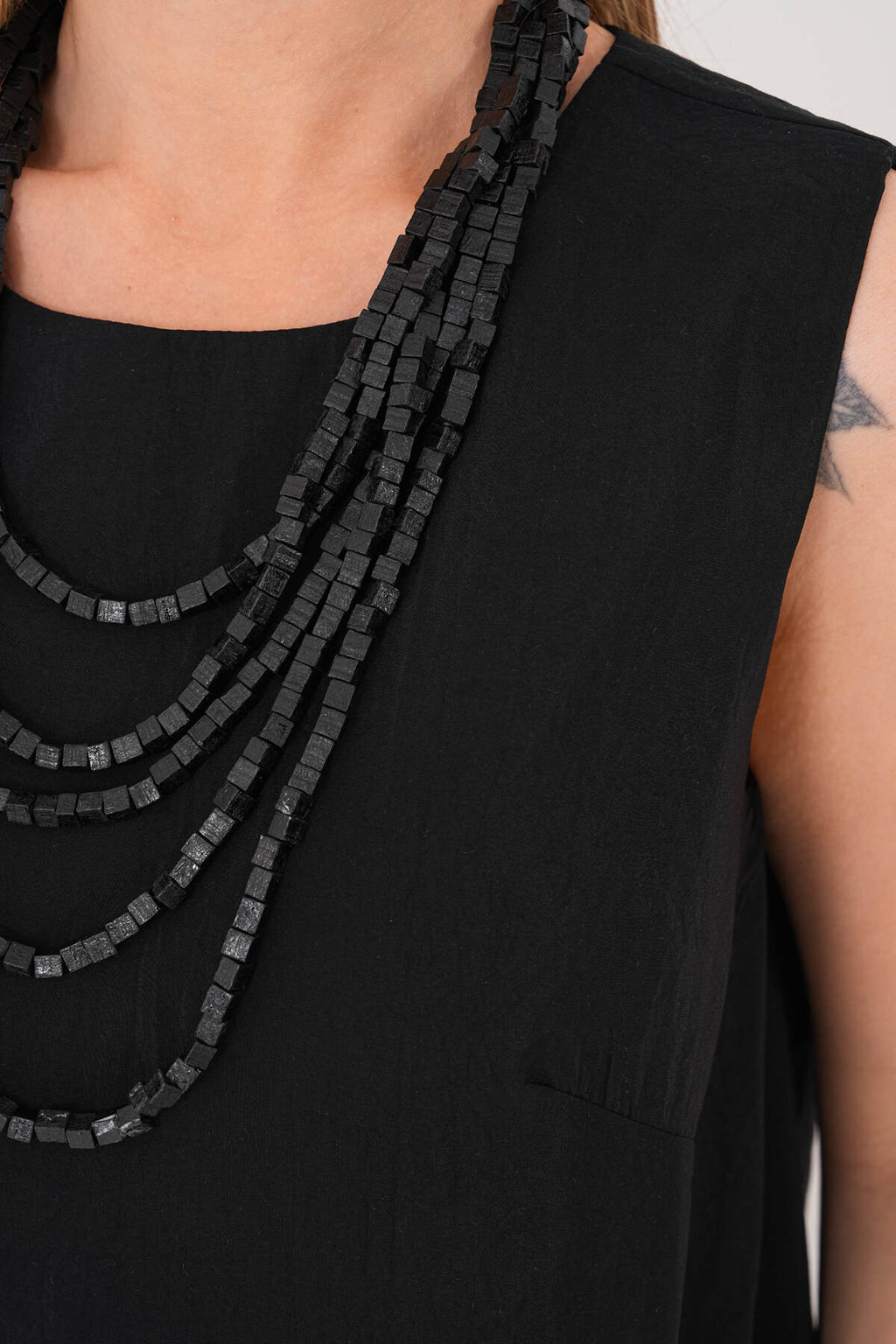 Renk: Siyah | Oversize Cepli Midi Elbise