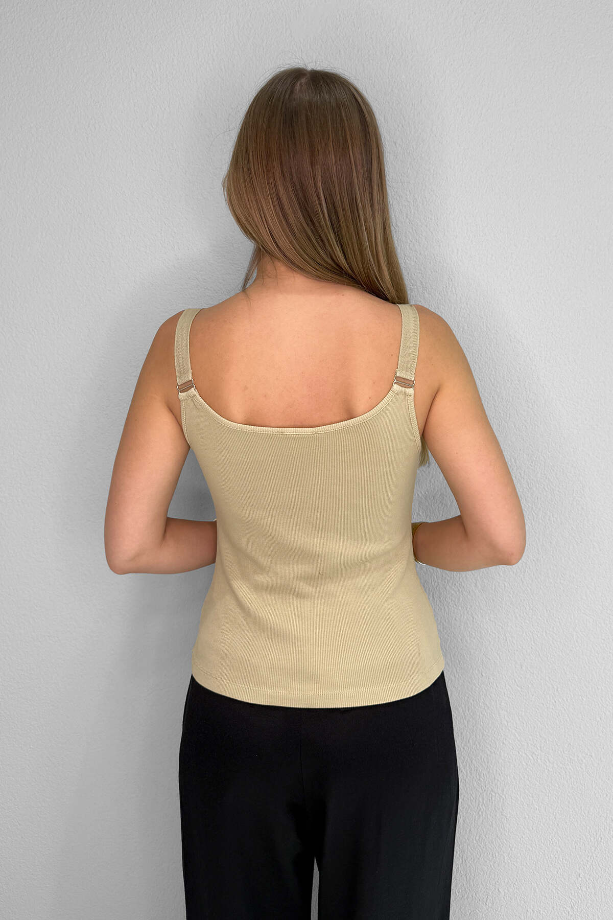 Renk: Olive | Taş Detaylı Atlet