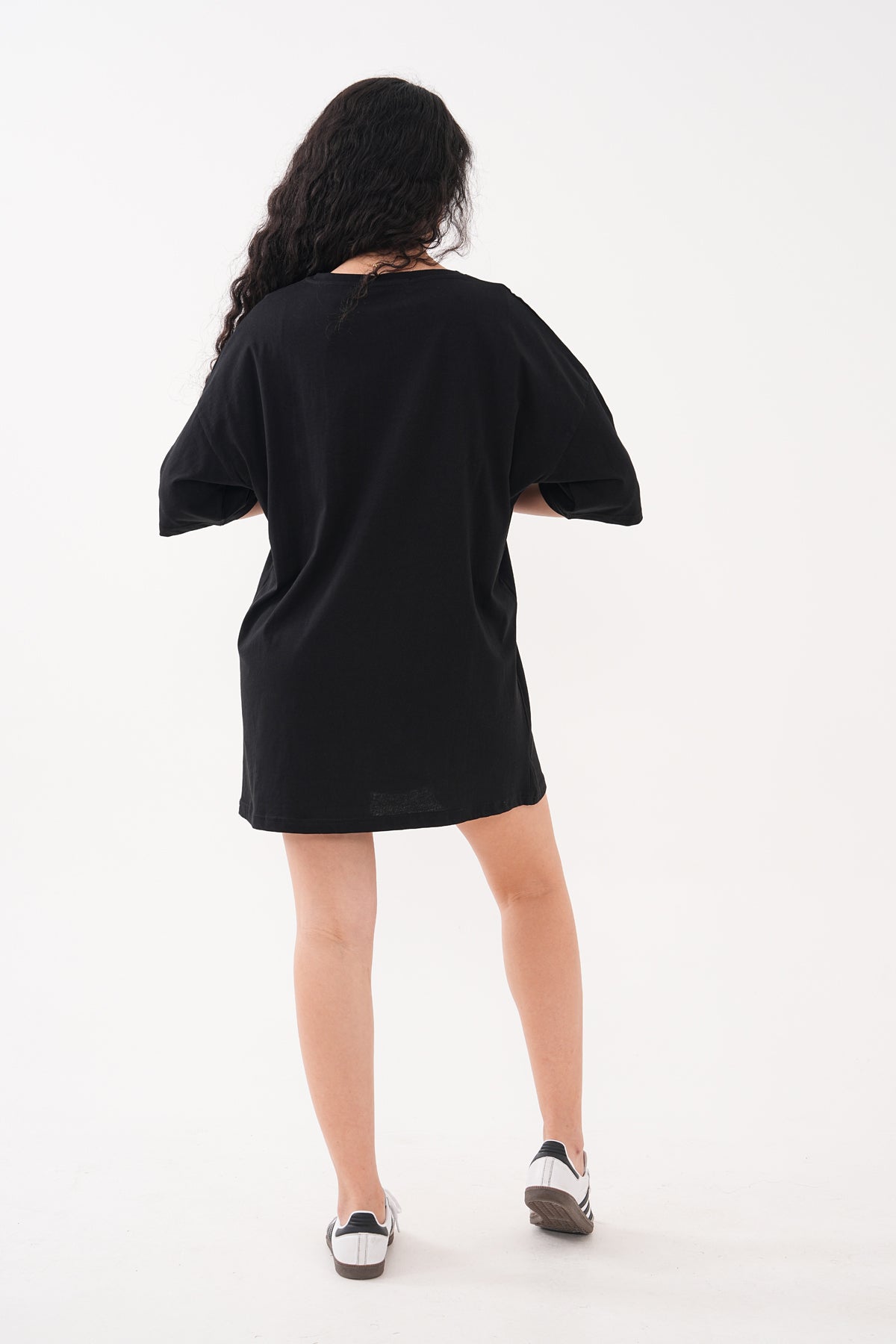 Renk: Siyah | Oversize ON! Baskılı Tshirt