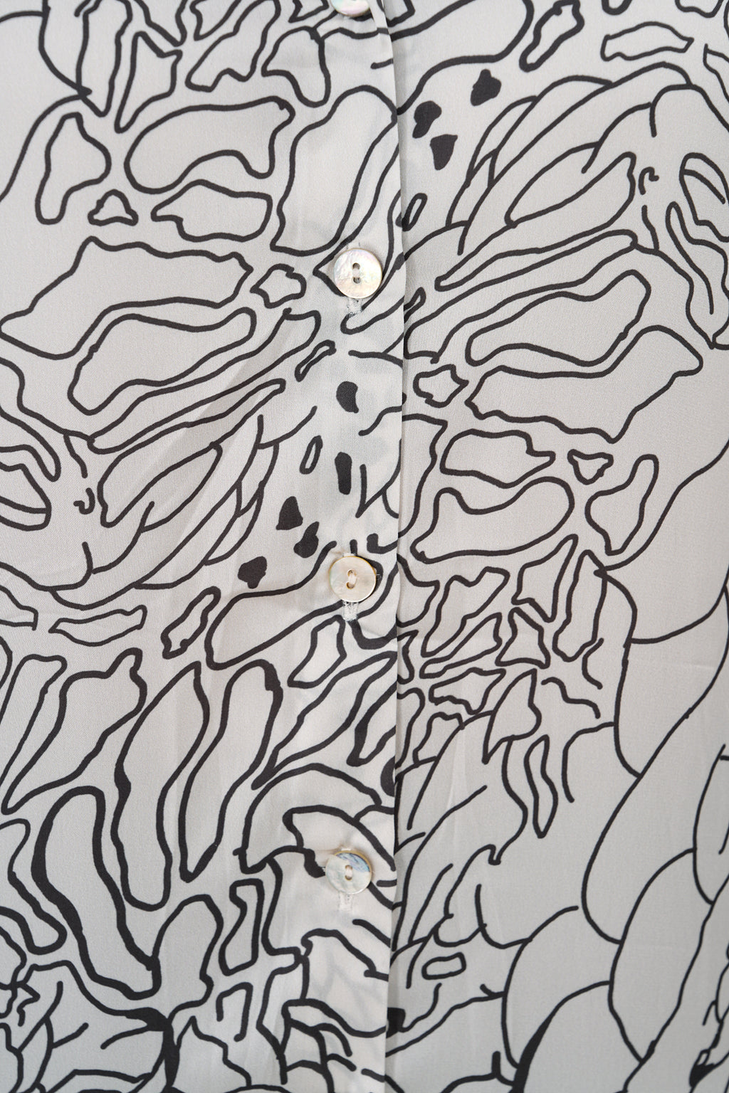 Renk: Ekru | T8001 Desenli Saten Gömlek
