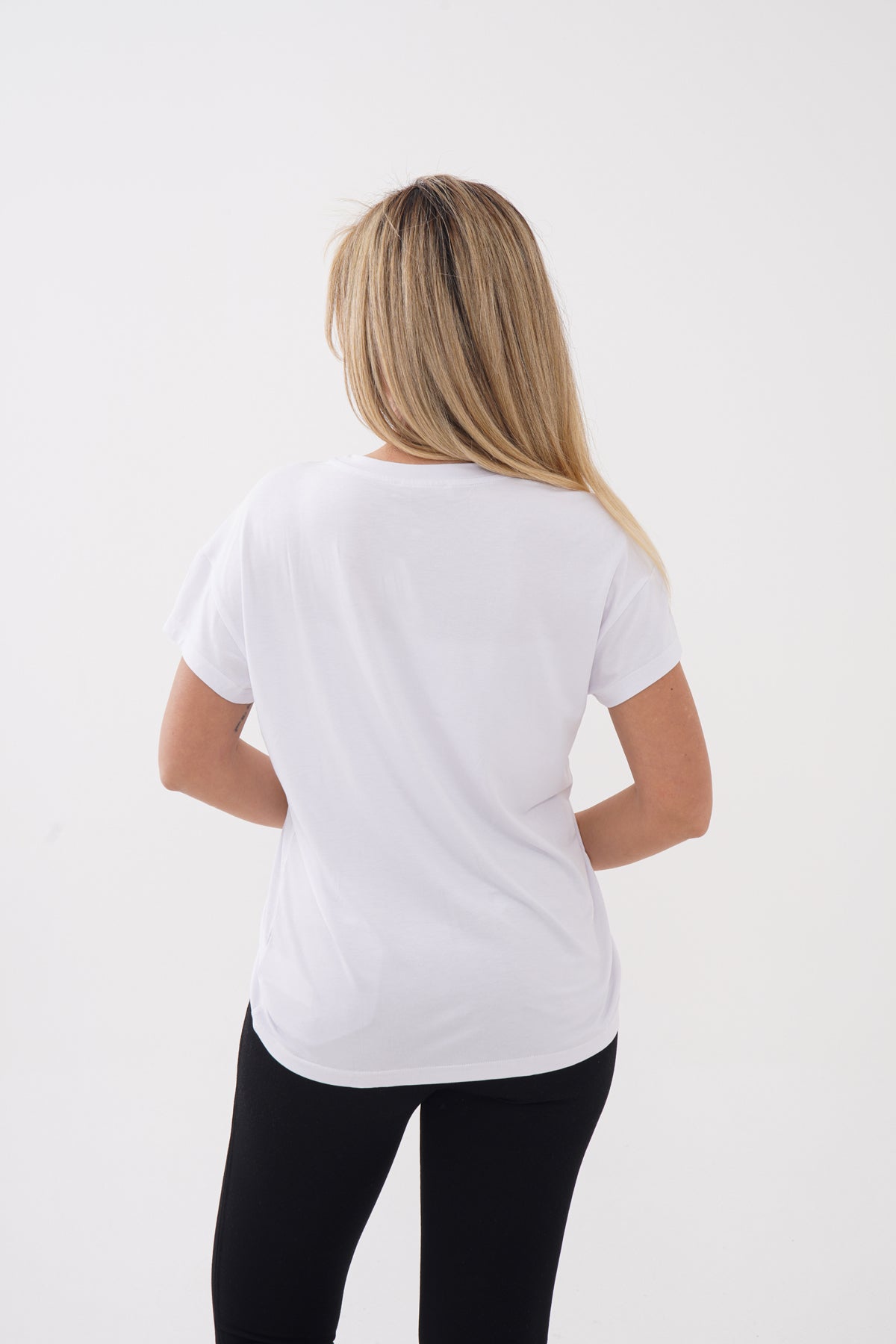Renk: Beyaz | Yandan Bağlamalı T-Shirt